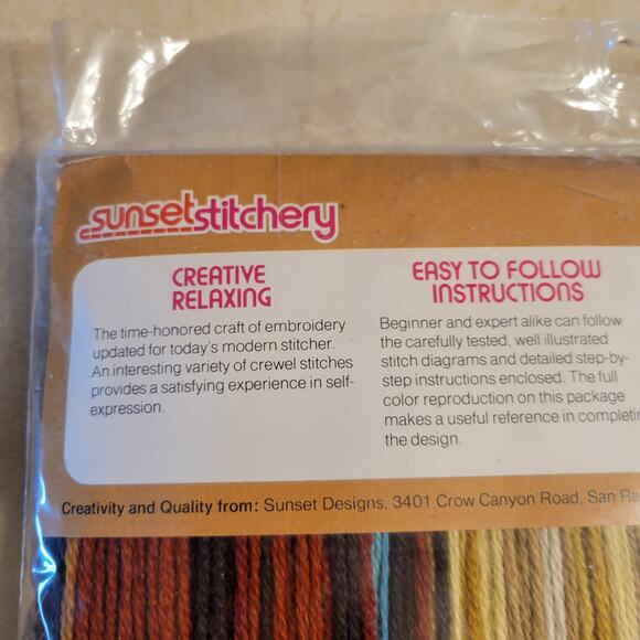 Sunset Stitchery "American Heritage" Needlepoint Kit 16x20 Sealed Vintage 1977 - Picture 2 of 14